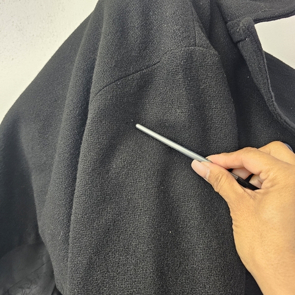 1950s Vintage Wool Black Crop Jacket Size Small - Picture 6 of 6